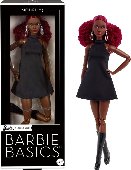 Barbie Morena Curvy Signature Basics-pop Zwart van Merkloos