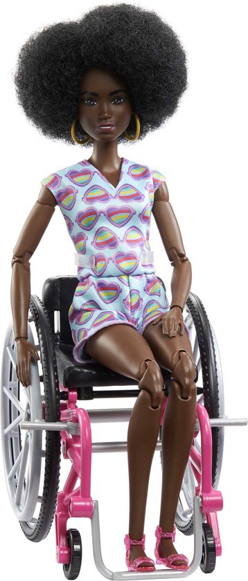 Barbie Morena Fashionistas - Met Rolstoelpop - Goud - Modepop van Merkloos