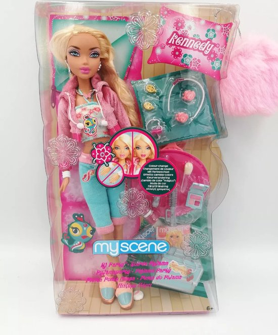 Barbie My Scene Pyjama Party Kennedy Doll - M2837 - Mattel 2007 van Barbie