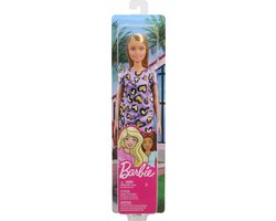 Barbie Pop met klassieke outfit - Paars jurkje van Barbie