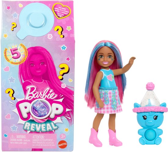Barbie Pop Reveal JCN90, Modepop, Vrouw, 3 jaar, Meisjes, 160 mm, 70 g van Barbie