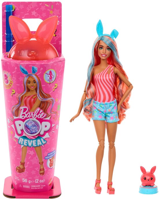 Barbie Pop Reveal Milkshake - Konijn Barbiepop met slijm