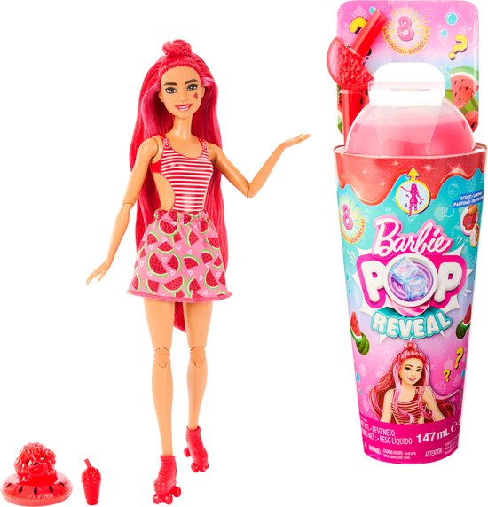 Barbie Pop! Reveal - Serie Fruit Watermeloensap - Barbiepop van Barbie