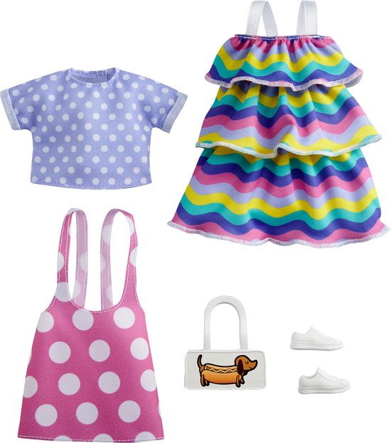 Barbie Poppenkleding Fashion Meisjes Polyester 5-delig. van Barbie