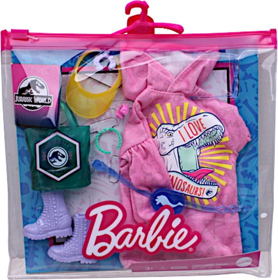 Barbie Poppenkledingset Fashion Storytelling Roze 10-delig van Barbie