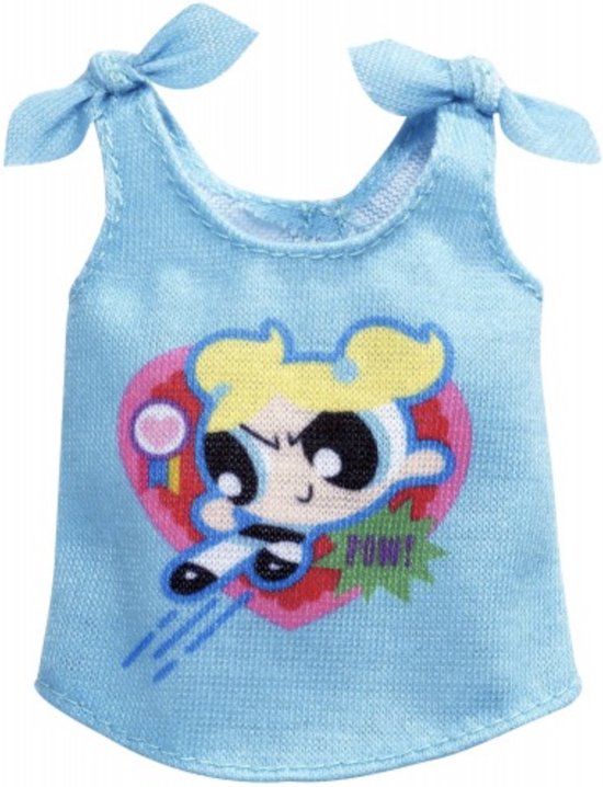Barbie - PowerPuff Girls - Tienerpop - Shirt - Blauw van Barbie