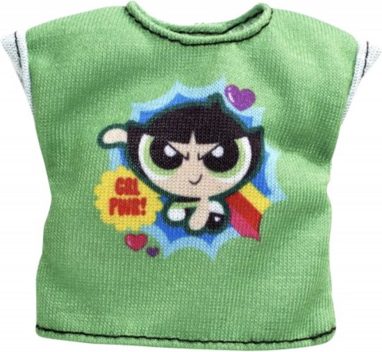 Barbie - PowerPuff Girls - Tienerpop - Shirt - Groen van Barbie