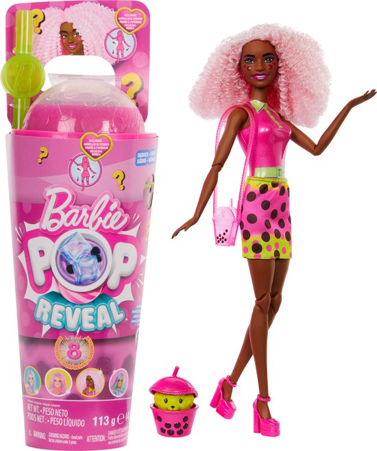 Barbie Reveal - Bubbelthee Barbiepop - Bessen van Barbie