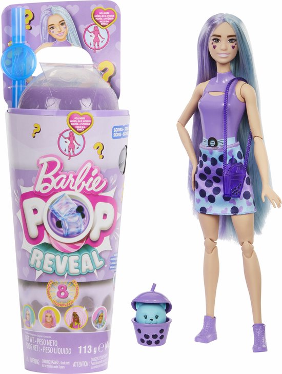 Barbie Reveal - Bubbelthee Barbiepop - Taro melk van Merkloos