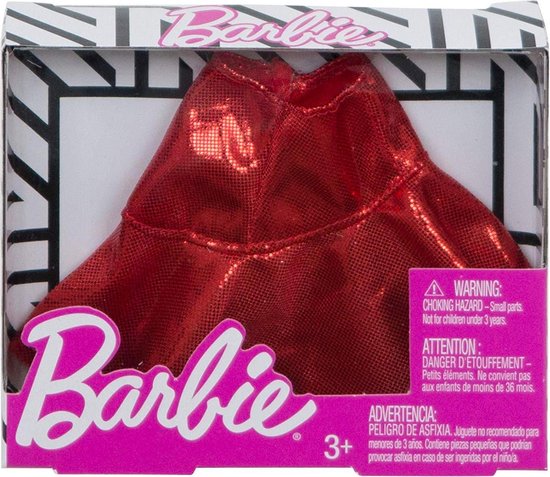 Barbie - Ruffle rokje Rood - Barbie kleding van Barbie