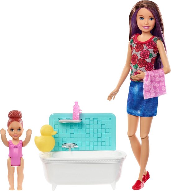 Barbie Skipper Babysitters inc - Badtijd van Merkloos
