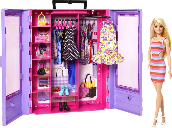 Barbie Super Kledingkast - Barbiepop - Barbie kleertjes van Barbie
