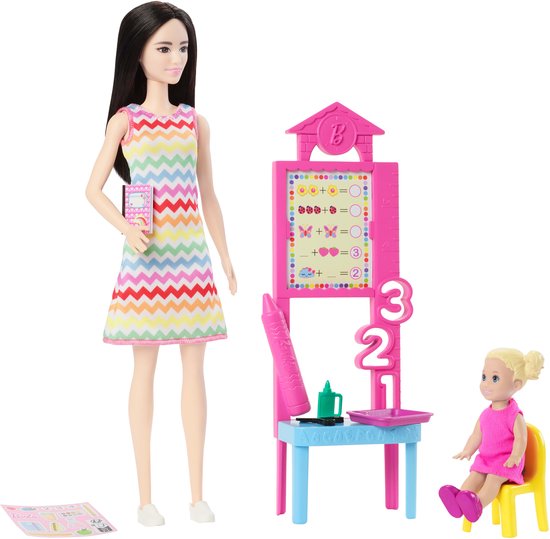 Barbie Teacher Doll, Modepop, Vrouw, 3 jaar, Jongen/meisje, 238,1 mm, 185 g van Merkloos