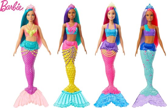 Barbie Tienerpop Dreamtopia: Zeemeermin 30 Cm Blauw/roze van Barbie