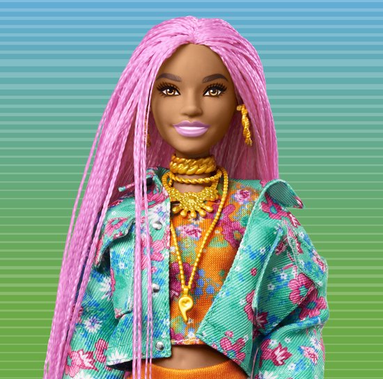 Barbie Tienerpop Extra Unicorn-pig Roze 2-delig