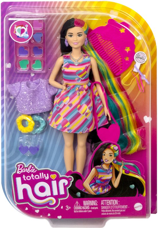 Barbie Totally Hair Regenboog - Barbiepop van Barbie