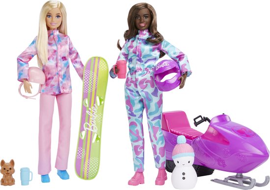 Barbie Wintersport - Met ski outfit - Pop van Barbie