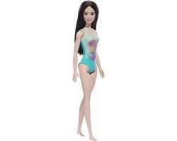 Beach Barbie pop met donker haar 28 cm - Modepop - Strand van Barbie