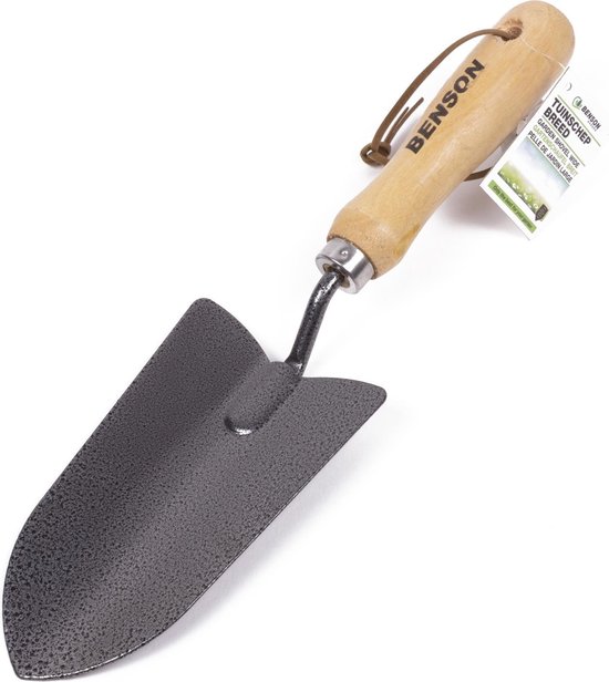 Benson Plant Tuinschepje - Breed - 30 cm. - Metaal & Hout van Benson