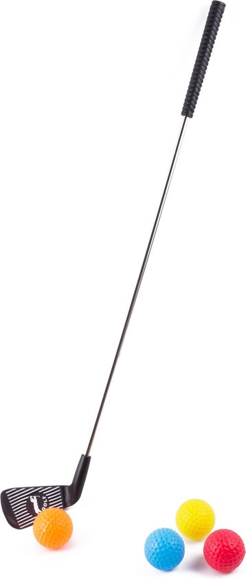 Benson Speelgoed golfset - chipper - 4 ballen - 68 cm - kleurrijk - binnen en buiten van Benson