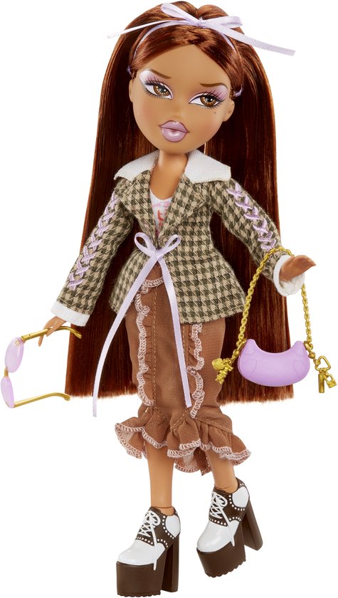 Bratz Stylin'-modepop Yasmin met aanpasbaar T-shirt voor jou en accessoires van Merkloos