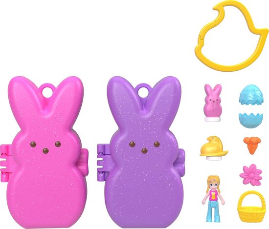 Compact Speelset met 6 Micro Poppetjes en 2 Speelsets met Thema Accessoires en Sleutelhangers van Merkloos