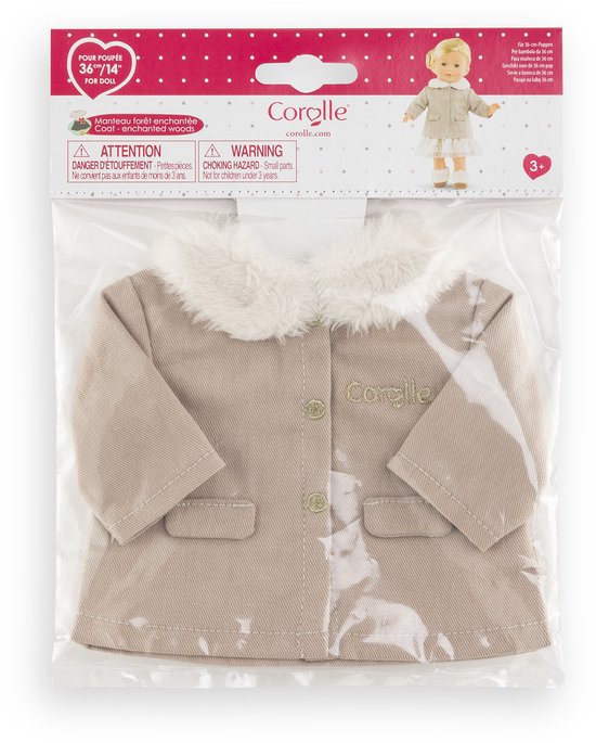 Corolle poppenjas winter Betoverd Bos 36cm poppenkleding beige.