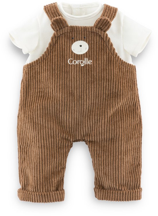 Corolle Poppenkostuum overall met T-shirt Kleine Ontdekker 36cm. van Merkloos
