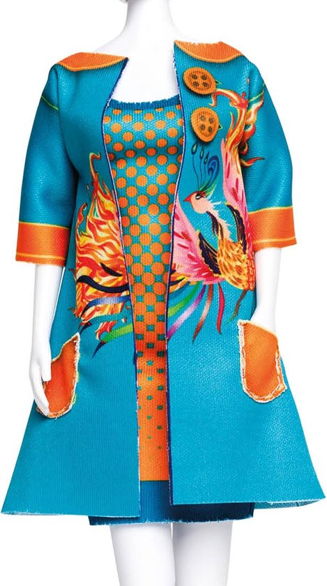 Couture Pop Kleed Set Maken - Knutselpakket voor Poppenkleding van Merkloos