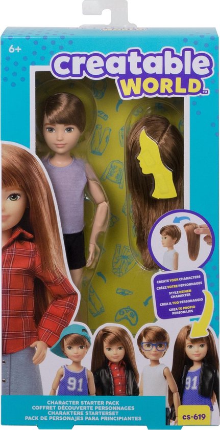 Creatable World Character Starter Kit 1 Strawberry Blonde - Genderneutrale Pop van Mattel