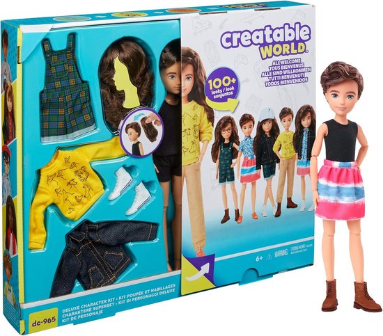 Creatief Speelgoed pop met Mix & Match Kleding en Accessoires