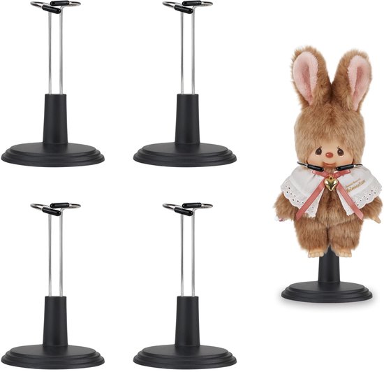 Dailygoods - 4 Stuks Verstelbare Popstandaard - Stevige Doll Accessories
