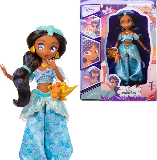 Disney Collector Prinses Jasmine - Mangapop en accessoires - Beweegbaar en verzamelobject