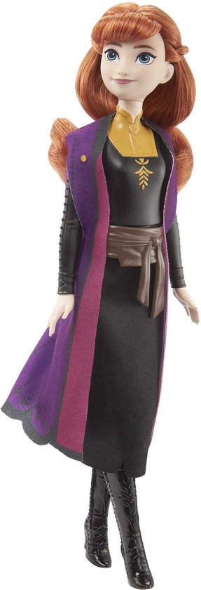 Disney Frozen Anna - Pop - Reizende met paarse cape van Merkloos