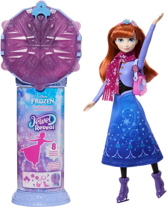 Disney Frozen JEWEL REVEAL Schaatsende Anna Modepop