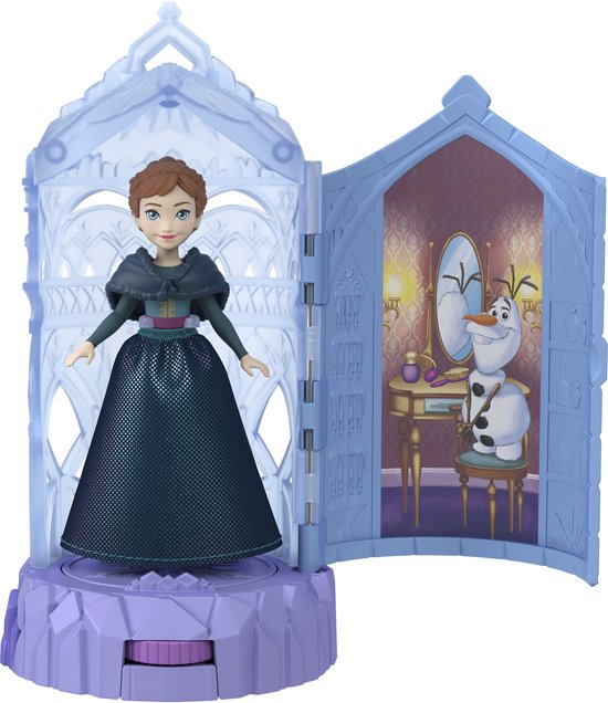 Disney Frozen STORYTIME STACKERS Ice Castle Spin Surprise Doll, Modepop, Vrouw, 3 jaar, Jongen/meisje, 152,4 mm, 143 g van Mattel