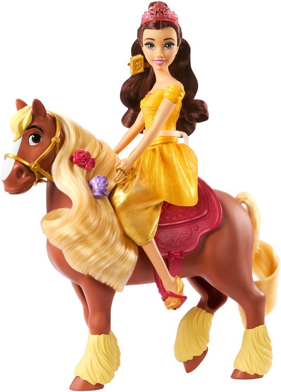 Disney Princess Belle & Philippe Doll & Horse, Modepop, Vrouw, 3 jaar, Jongen/meisje, 292,1 mm, 600 g van Hasbro