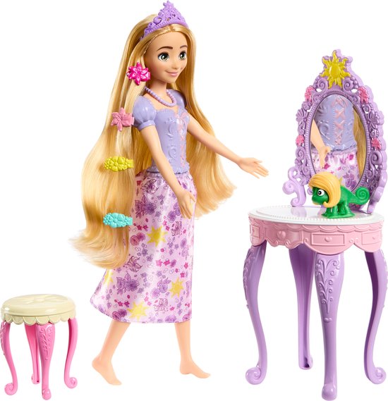Disney Princess Rapunzel Met Poppenkaptafel Roze van Merkloos