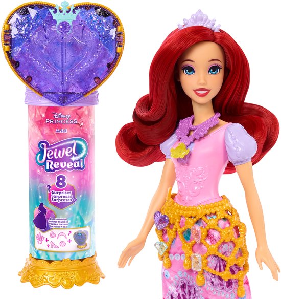 Disney Prinses Jewel Reveal - Ariël modepop met 8 verrassingen van Merkloos