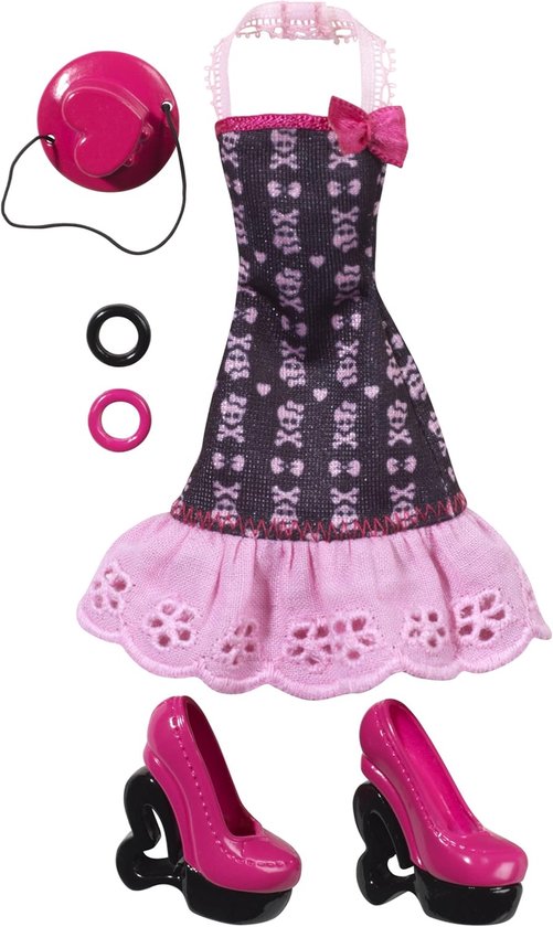Draculaura Jurk en Schoenen Modepakket voor Monster High Pop van Merkloos