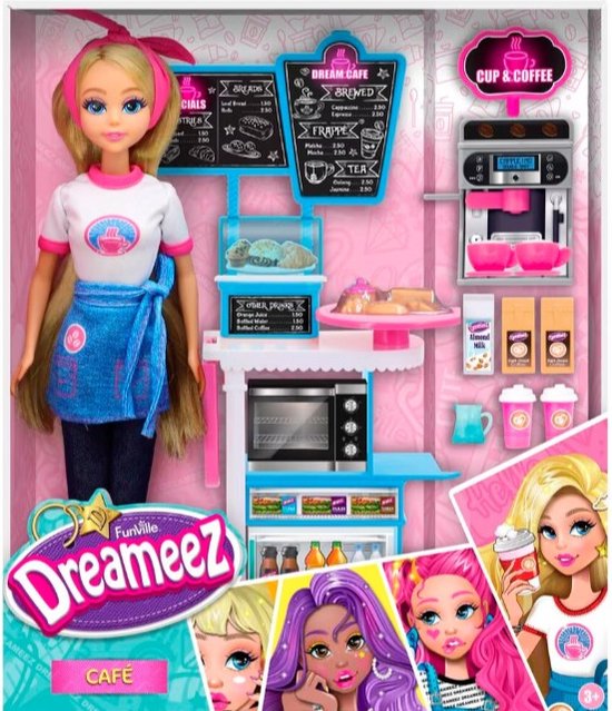 Dreameez (barbie)Pop in het Café van Mattel