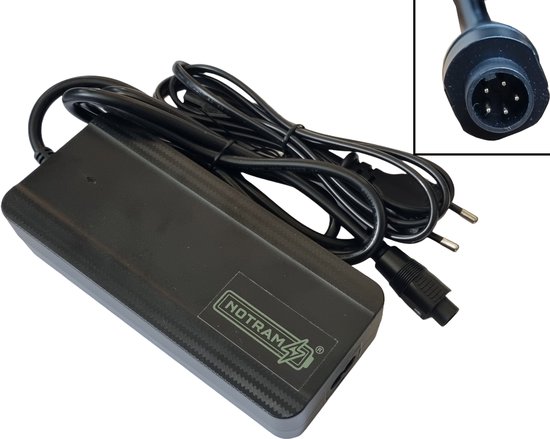 Ebike fietsaccu lader voor Sparta, Batavus Ego, Cortina Ecomo en Phylion accu's - 36V - 2A - 5-polig van Smartdeals4you