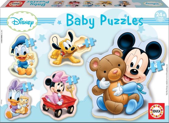 Educa Baby Mickey legpuzzel 3, 4 en 5 stukjes van Educa