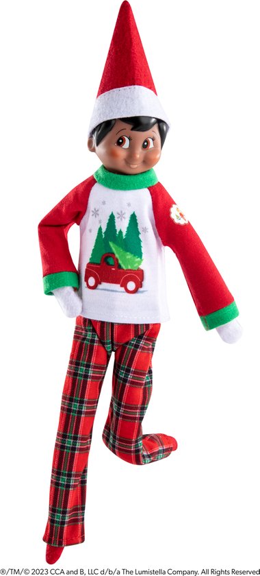 ELF ON THE SHELF The Elf On The Shelf - Trees And Farm Pajamas. (Zonder Popje)!