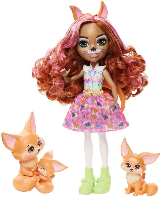 Enchantimals - Chic Feestje - Filigree Fox Familie - Pop van Enchantimals