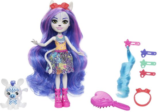 Enchantimals - Chic Feestje - Zemirah Zebra & Gariny - Pop van Enchantimals