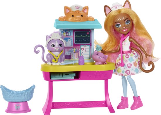Enchantimals City Tails Voel Je Goed Dokterspraktijk - Pop van Enchantimals