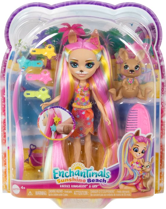 Enchantimals Sunshine Beach ZON EN STRAND Katrice Kangoeroe en Hop