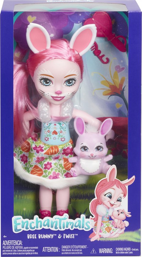 Enchantimals Tienerpop Bree Bunny & Twist Meisjes Roze 7-delig van Enchantimals