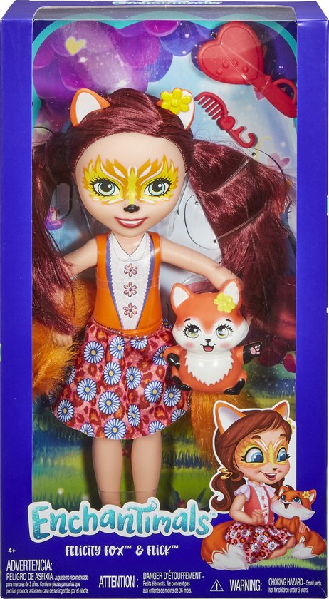 Enchantimals Tienerpop Felicity Fox Meisjes 20 Cm Rood 7-delig van Enchantimals